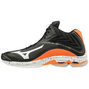 Tenis Para Voleibol Mizuno Wave Lightning Z6 Mid Mujer Negros/Blancos/Naranjas | Mexico-482736